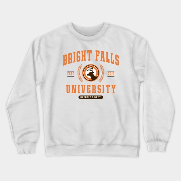 Bright Falls University Crewneck Sweatshirt by Lagelantee